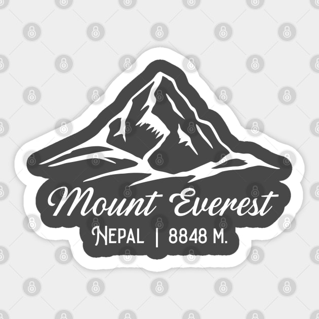 Mount Everest Sticker by KayBee Gift Shop